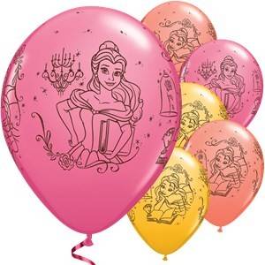 Balões de Latex 11" Para aniversário do tema " A Bela e o Monstro "