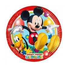 Pratos de cartão "Mickey"