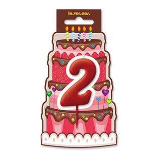Vela aniversário Vermelha nº 0