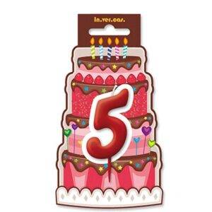 Vela aniversário Vermelha nº 0