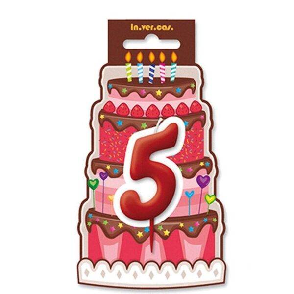 Vela aniversário Vermelha nº 0