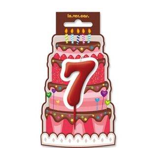 Vela aniversário Vermelha nº 0