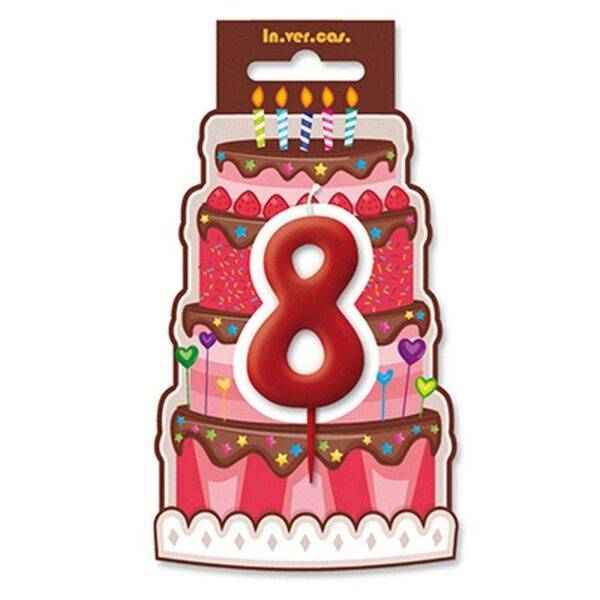 Vela aniversário Vermelha nº 0