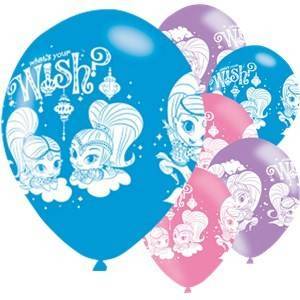Balões de Latex 11" Para aniversário do tema " Shimmer and Shine "