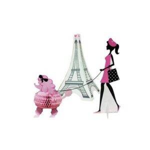 Centro de mesa para decoração de mesa de aniversário do tema " Party In Paris "