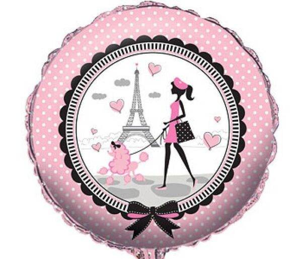 Balão de Foil para decoração de festa de aniversário " Party In Paris "