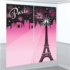 Cenário decorativo para festa de aniversário do tema " Day in Paris "