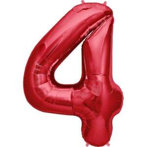 Balão de Foil Vermelho " Número 7 "