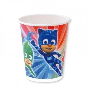 Copos de plástico para aniversário do tema " Pj Masks "