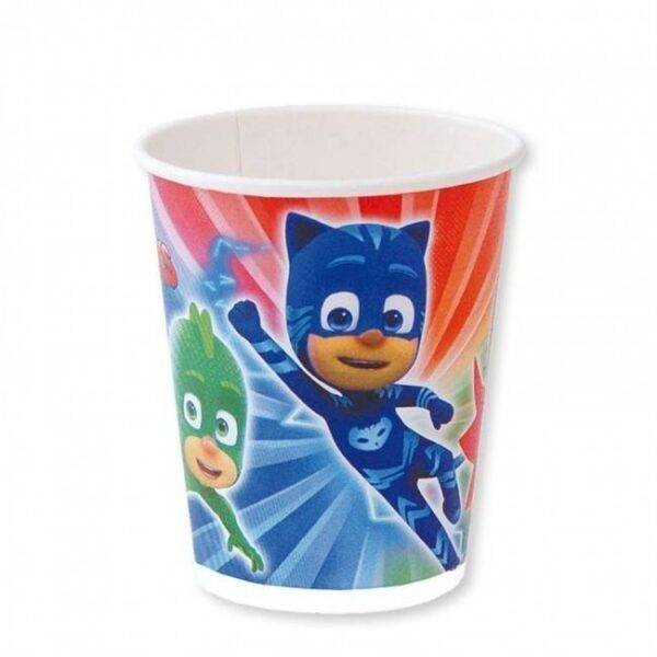 Copos de plástico para aniversário do tema " Pj Masks "