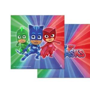 Guardanapos para aniversário do tema " Pj Masks "