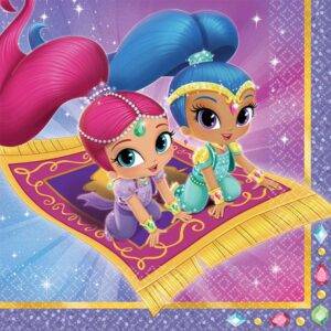 Guardanapos para aniversário do tema " Shimmer and Shine "