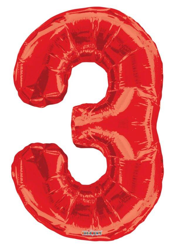 Balão de Foil Vermelho " Número 7 "
