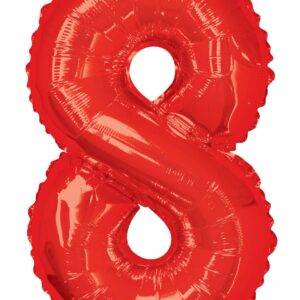 Balão de Foil Vermelho " Número 7 "