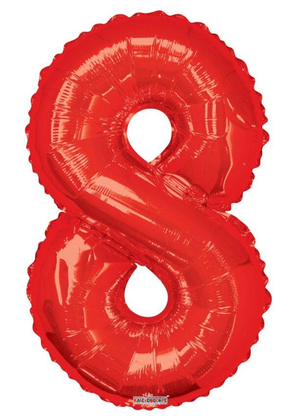 Balão de Foil Vermelho " Número 7 "