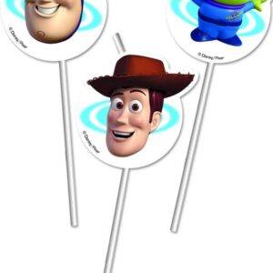 Palhinhas descartáveis para aniversário do tema Toy Story