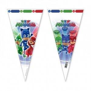 Sacos cone para festas de aniversário do tema " PJ Masks "