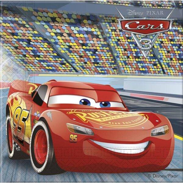 Guardanapos para festa de aniversário do tema " Cars 3 "