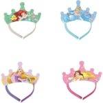 Tiaras descartáveis para festa de aniversário do tema Princesas Disney