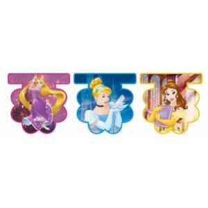 Grinalda de Bandeiras para aniversário do tema " Princesas Disney "