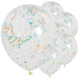 Balões de confetes coloridos - 12 "de látex