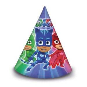 Chapéus cone do tema Pj Masks