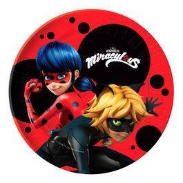 Pratos de cartão para festas de aniversário do tema Ladybug