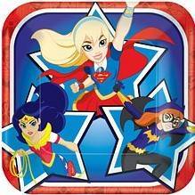 Pratos Pequenos aniversário do tema " DC Superhero Girls "