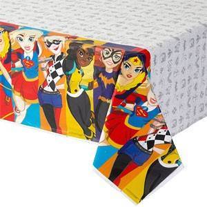 Toalha de Mesa para aniversário do tema " DC Superhero Girls "