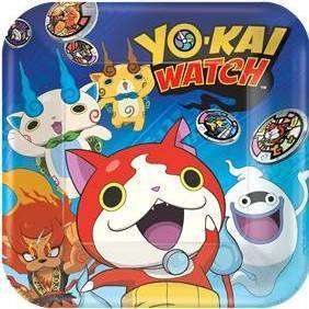 Yo-Kai Watch Pratos de cartão descartáveis