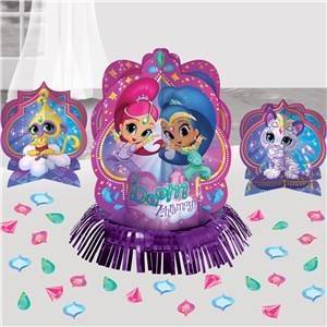 Kit decoração para mesa de aniversário do tema " Shimmer and Shine "