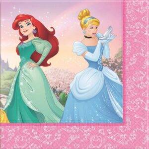 Guardanapos para festas de aniversário do tema Princesas Disney
