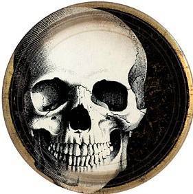 Pratos de Cartão Descartáveis do tema Boneyard
