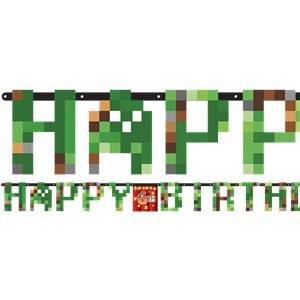 Grinalda Happy Birthday para festas do tema TNT