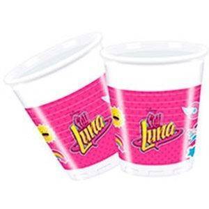 Copos de plástico para festa de aniversário do tema " Soy Luna "