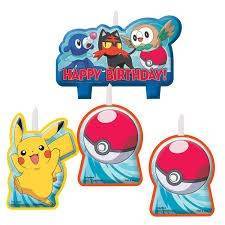 Vela de aniversário do tema Pokemon
