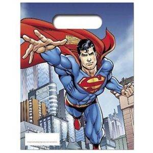 Sacos de lembranças para festa de aniversário do tema Super Homem