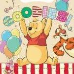 Sacos de Lembranças para festas de aniversário do tema " Winnie the Pooh "