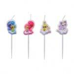 Velas com palito para aniversário do tema Shimmer and Shine