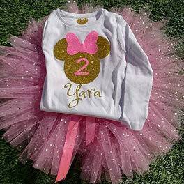 Conjunto Kutchies Gold & Pink inspirado na Minnie
