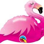 Balão Foil 14" Mini Flamingo Rosa