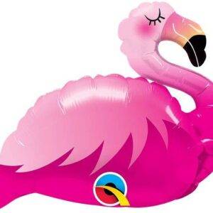 Balão Foil 14" Mini Flamingo Rosa
