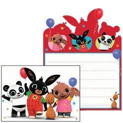 Convites para festa de aniversário do tema Bing