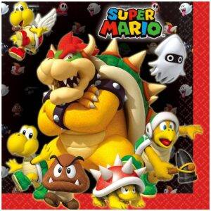 Guardanapos para festa de aniversário do tema Super Mário