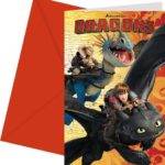 Convites para Festa do Tema Dragons