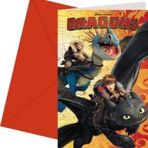 Convites para Festa do Tema Dragons