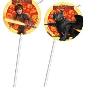 Palhinhas descartáveis para Festa do Tema Dragons