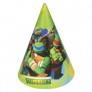 Chapéus cone para Festa de Aniversário Tema Tartarugas Ninja