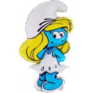 Balao foil para festa de anos tema smurfs