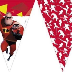 Grinalda de bandeiras para festa do tema Incredibles